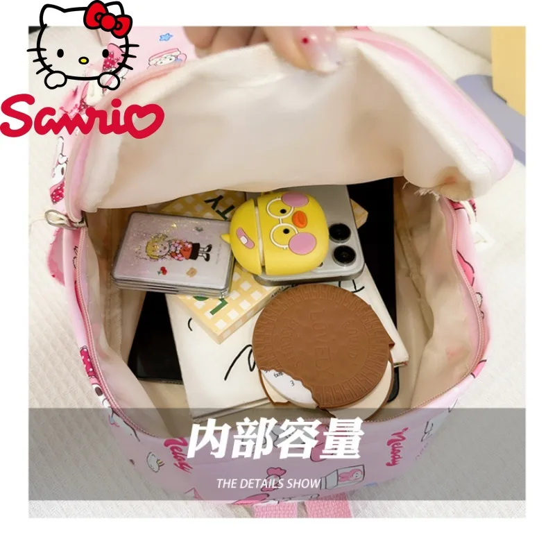  Hello Kitty Kuromi My Melody Cinnamoroll Lightweight Nylon Backpack Cute Cartoon Design Travel Casual Outings Polyester