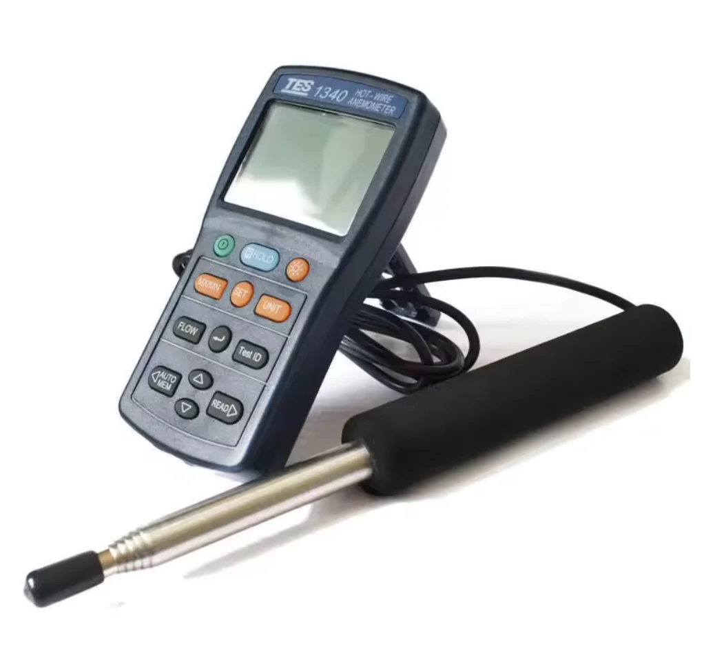 TES-1340 TES-1341 Hot-wire Anemometer Thermo Air Wind Velocity Wind Flow Tester