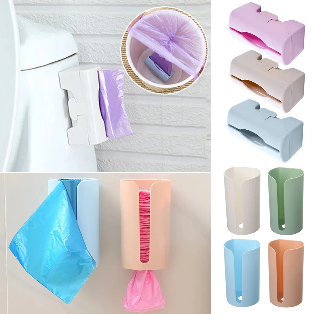 Trash Bags Storage Box Garbage Bag Dispenser for Kitchen Bathroom Wall Mounted Grocery Bag Holder Kitchen Plastic Bags Container