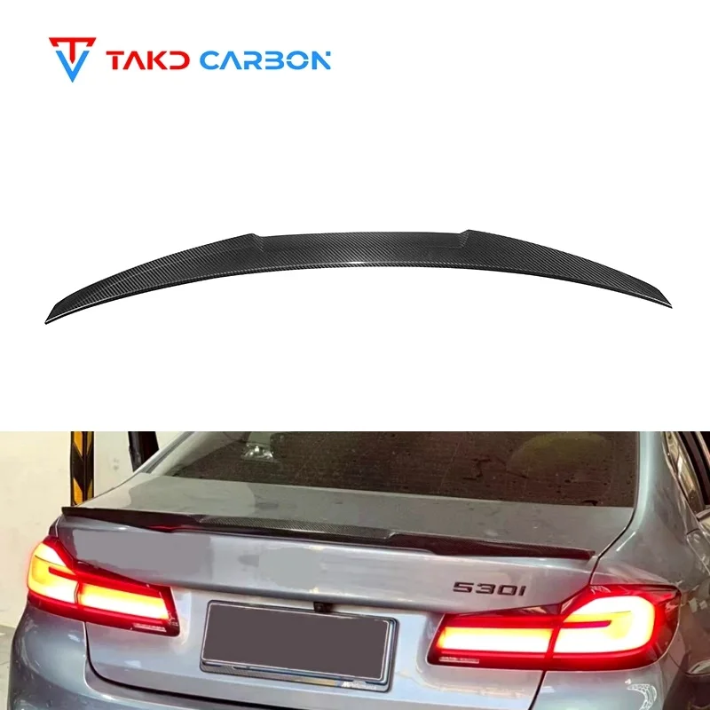 

Carbon Fiber G30 G38 M4 Style Rear Tail Spoiler Carbon Rear Trunk Spoiler for bmws 5 Series G30 G38 2017-2021