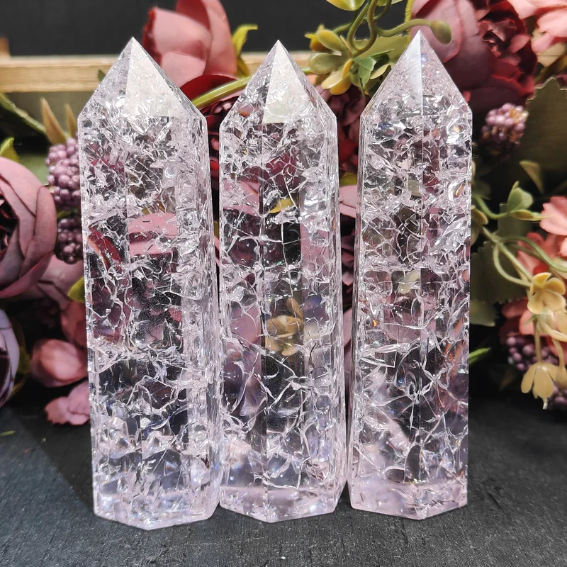 Wholesale Natural Crystal Tower Wand Point Creak Quartz