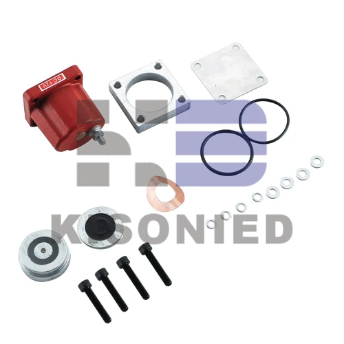 Imagen 1 del producto 3054608 4024808 3408421   Solenoide de apagado de combustible de 12 VCC con kit de reparación de repuesto para solenoide de parada de motor Cummins M11 1 terminal