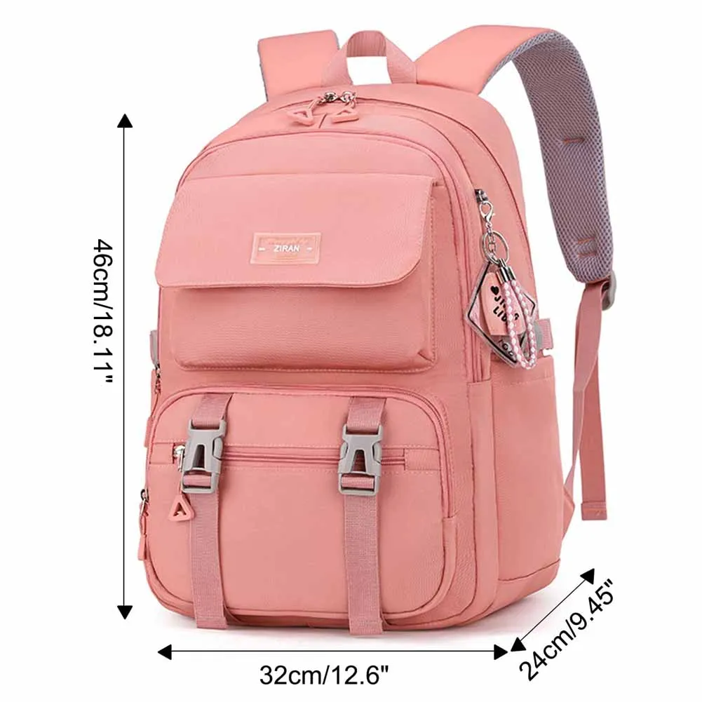 Mochila informal para adolescentes, bolso para ordenador portátil de viaje diario para mujer