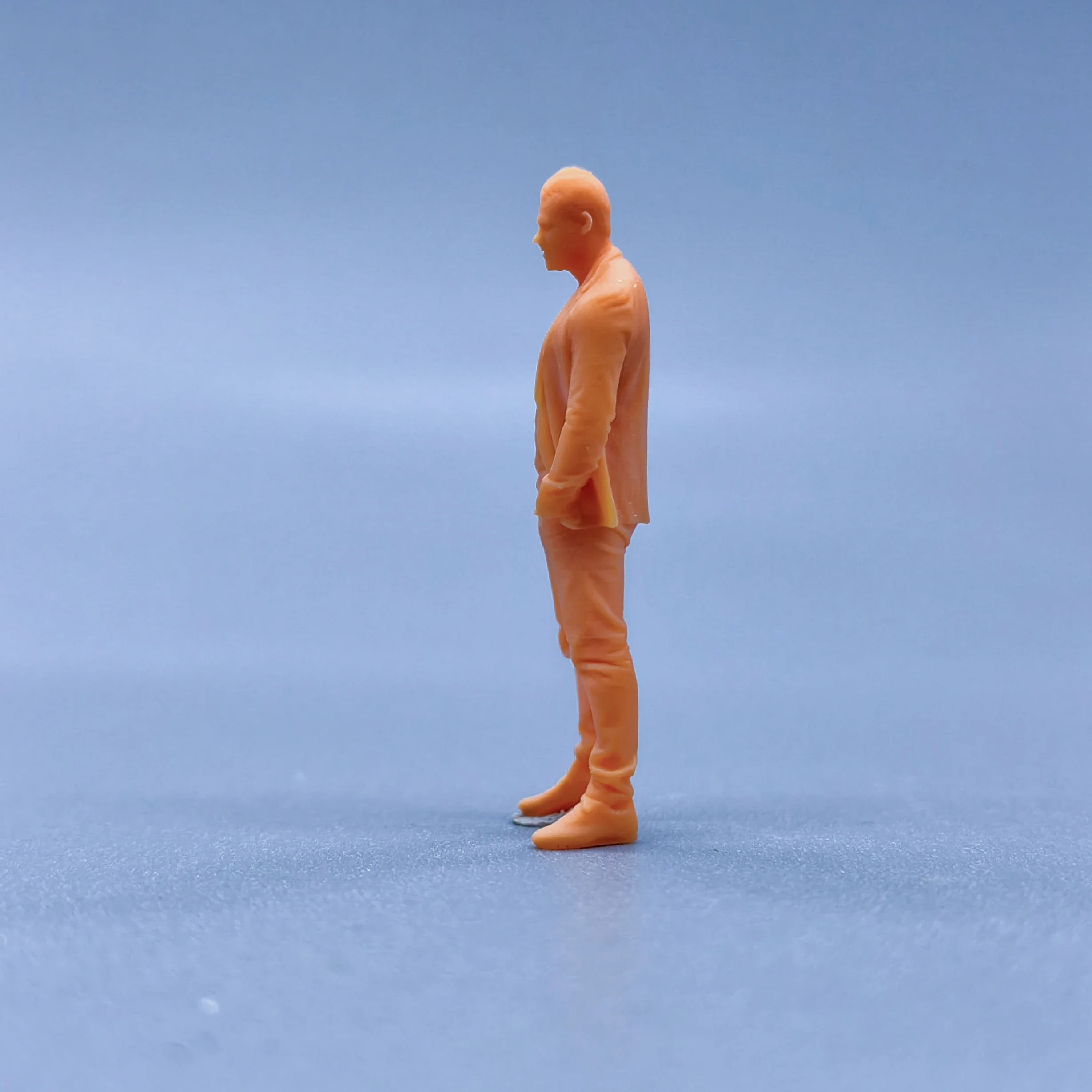 1/64 1/43 Figurine Modello in scala Resina Uomo di mezza età Miniature non colorate Diorama Dipinto a mano L127