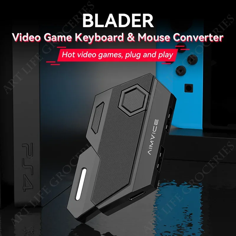 Gamwing MIX Blader 7in1 Keyboard and Mouse Console Controller Converter Adapter Support PS4/PS3/PS5/XboxONE/Switch Operation