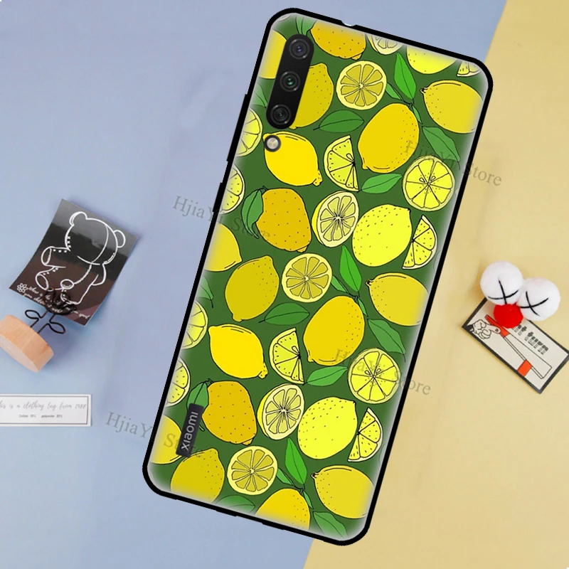 Summer fruit lemon peach grapes Case For POCO X3 M3 F2 Pro Case For Xiaomi Mi 11 A1 A2 A3 Mi Note 10 Lite Mi 10T 9T Pro Coque