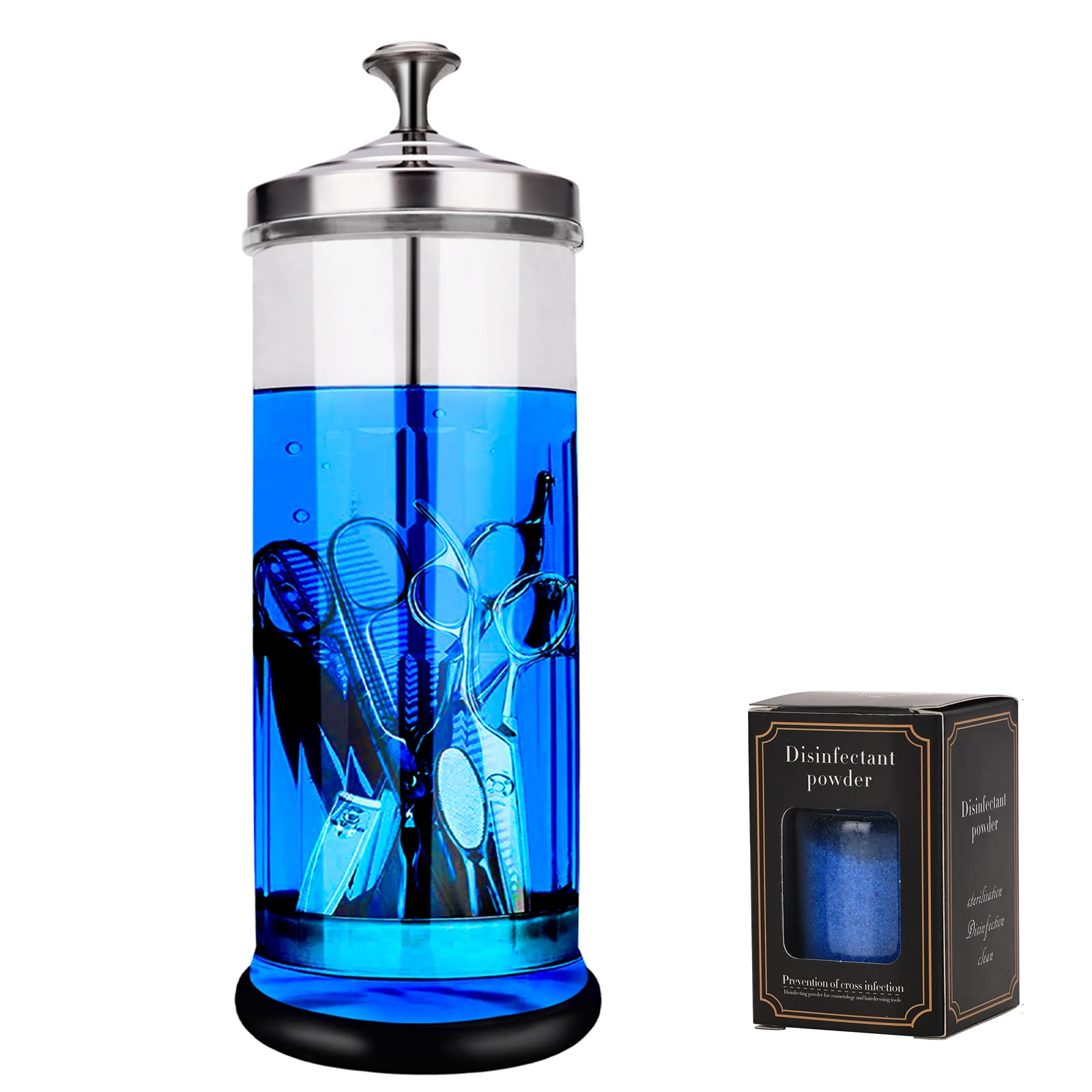 Stainless Steel Disinfection Jar for Salon Tools