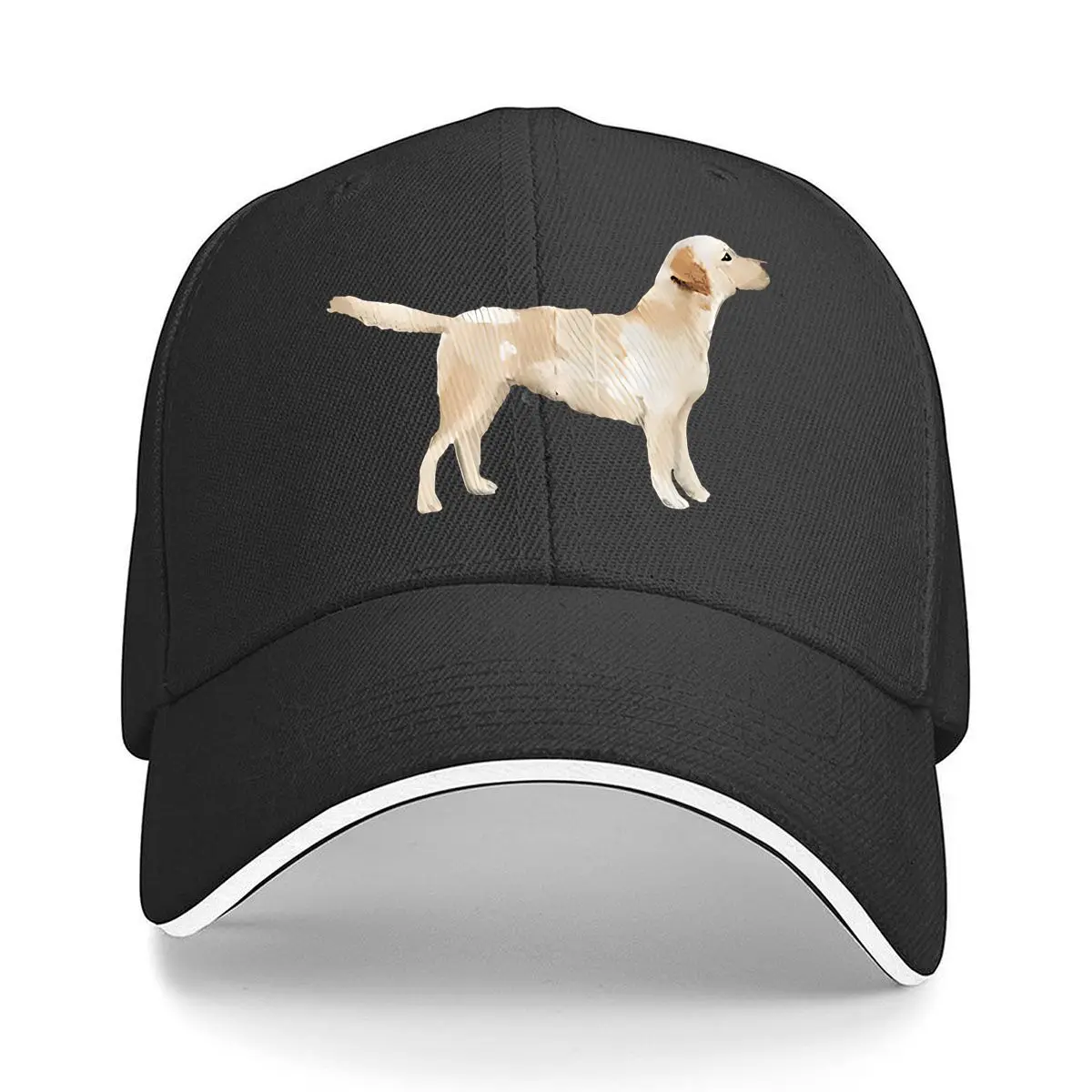 Paper - Crafted Artistic Labrador Dog Decor Hip Hop hat Fashion Outdoor Sports Sandwich Baseball Cap