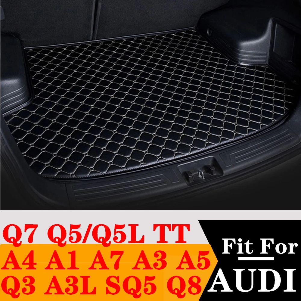 Tappetino per bagagliaio per AUDI Q3 SQ5 TT Q7 A3 A3L A7 A4 Q5 Q5L A1 A5 Q8 A6 Avant posteriore Cargo Liner Tail Boot Tray tappetino per bagagli