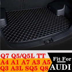 Tappetino per bagagliaio per AUDI Q3 SQ5 TT Q7 A3 A3L A7 A4 Q5 Q5L A1 A5 Q8 A6 Avant posteriore Cargo Liner Tail Boot Tray tappetino per bagagli ricambi AUTO