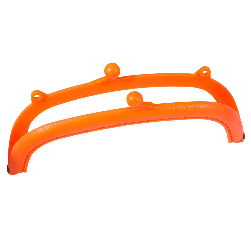 Candy Color Plastic Purse Frame Semicircular Arc 16.5cm Lightweight Smooth Surface Lock for DIY Handbag Accessories