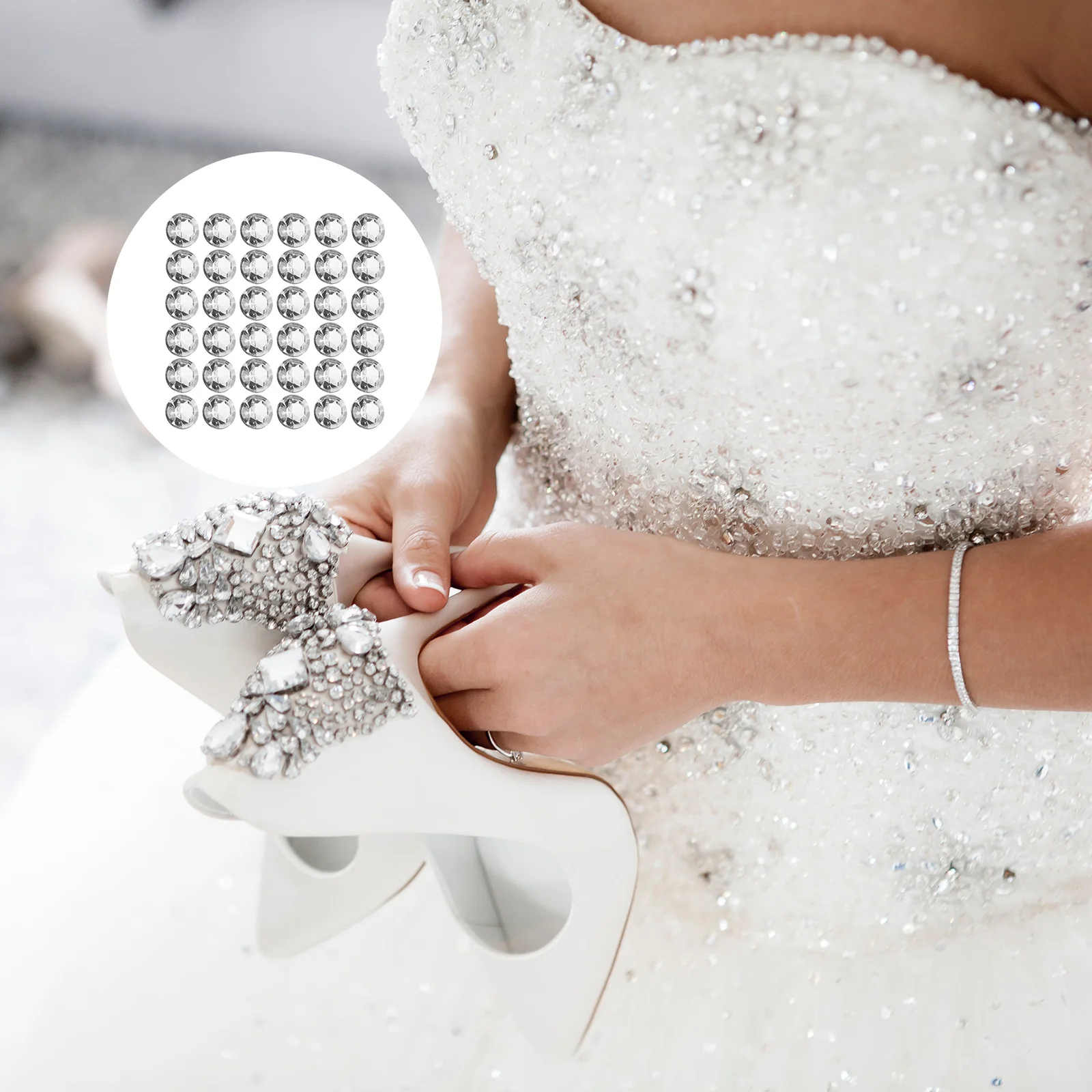 500 قطعة من مواد الماس الأكريليك الرائعة DIY إكسسوارات الخياطة لحفلات الزفاف والأزياء والملابس والحرف اليدوية #6