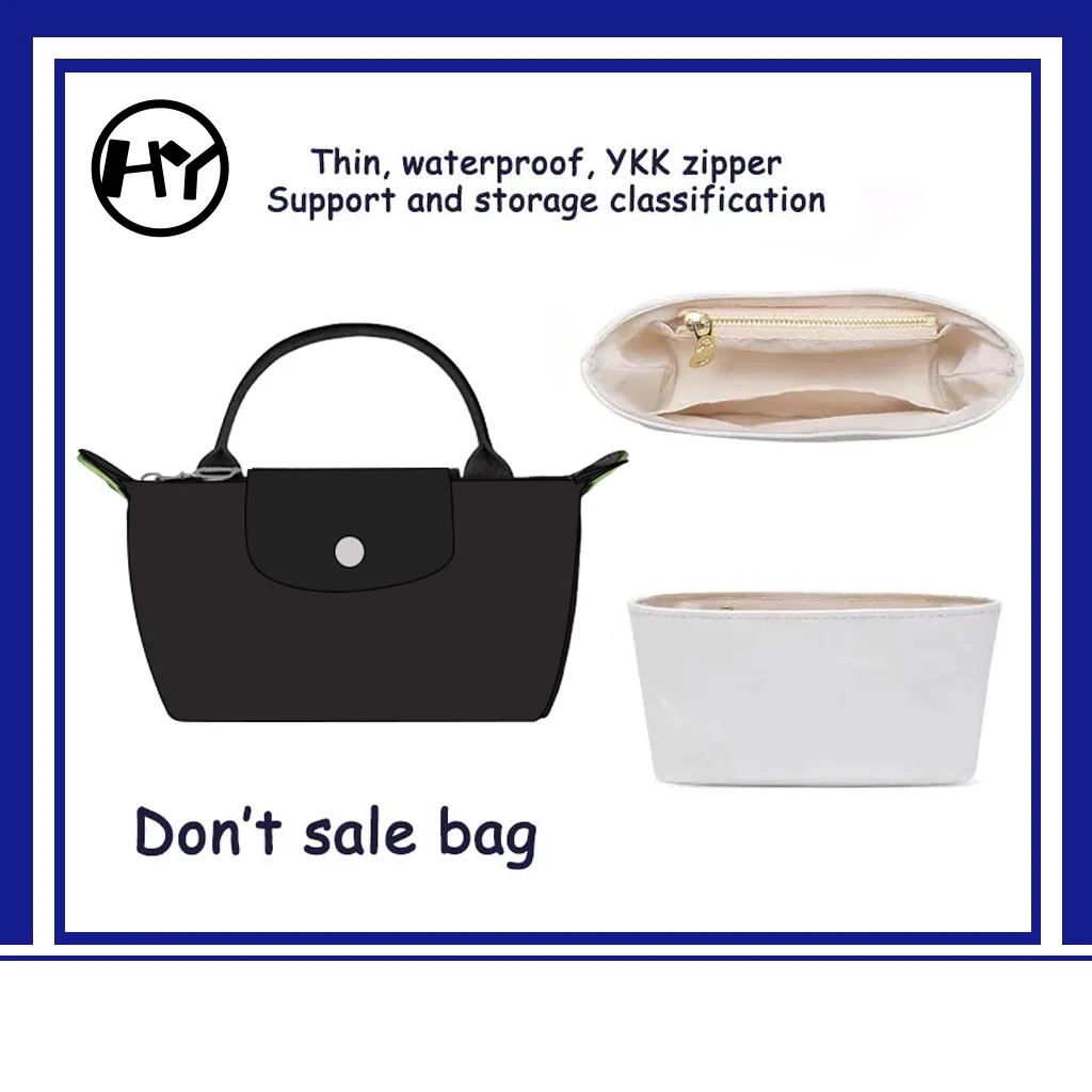 

Bag The Liner Bag Felt Purse Insert Handbag for Longchamp Mini Bag Storage Bag