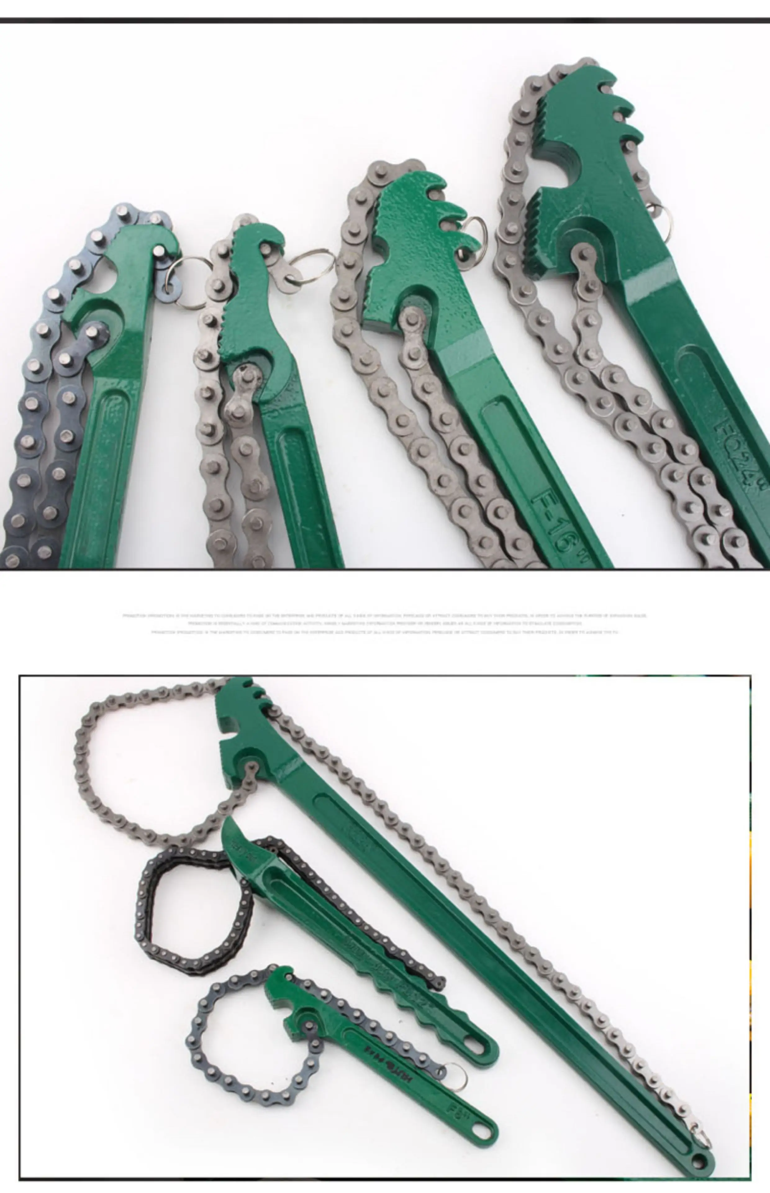 Belt Chain Filter Wrench 9/12/16/24 Inch/oil Grid Filter Disassembly Chain Pipe Pliers