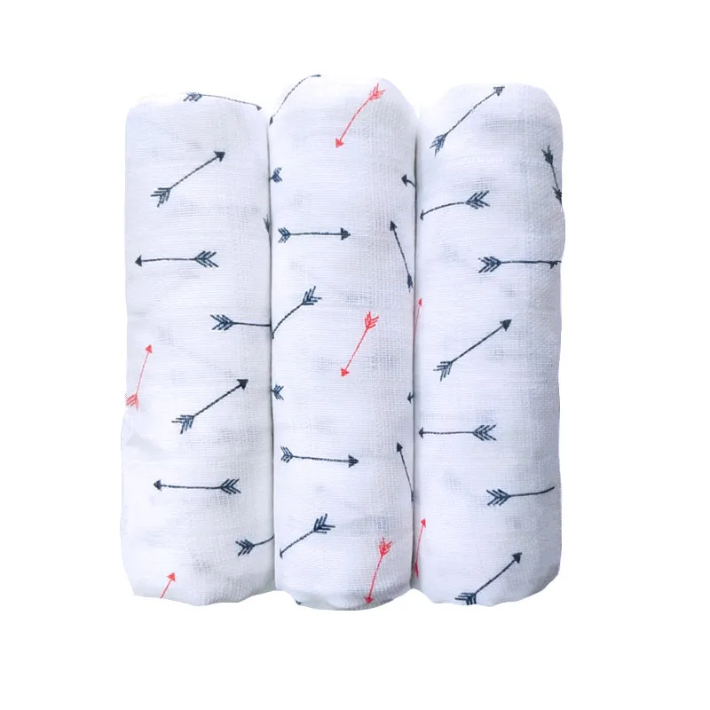 Baby Diaper Muslin Cotton Newborn Reusable Cloth Nappy Gauze Blanket Bath Towel 3 Pieces 70*70 Cm