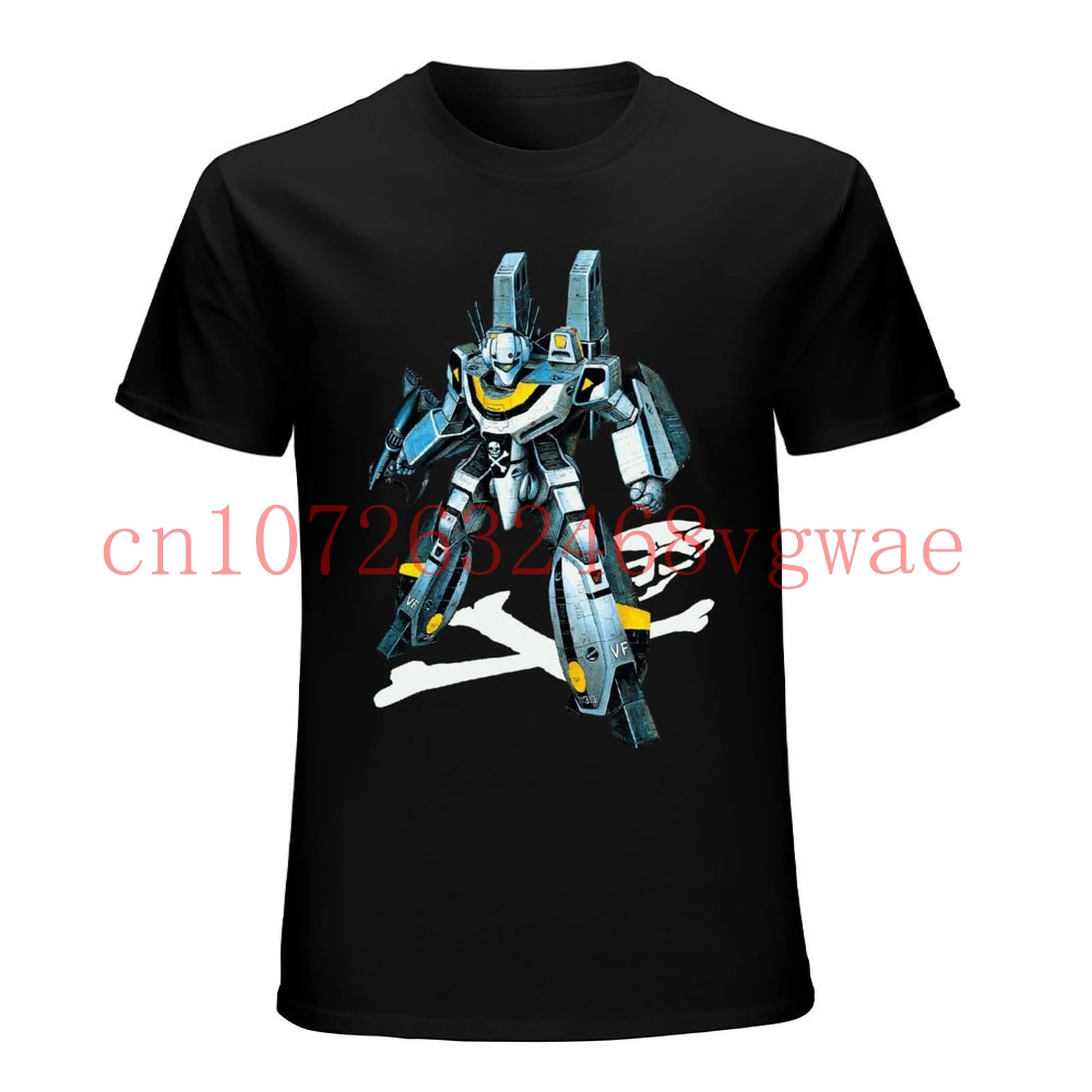 Men tshirt Skull One VF 1S Valkyrie Macross T Shirt Printed T-Shirt tees top