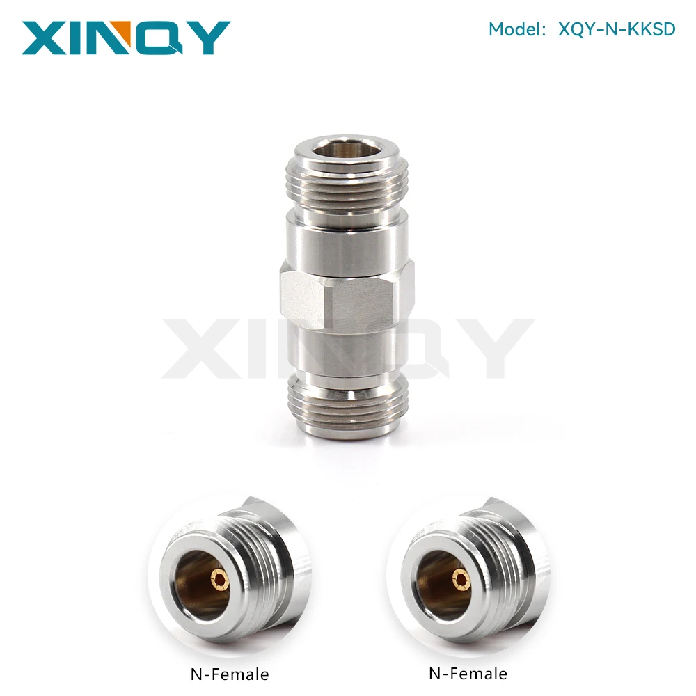 XINQY RF Coaxial Adapter, Network Analyzer Connector, DC-18GHz, N-Type Female to Female