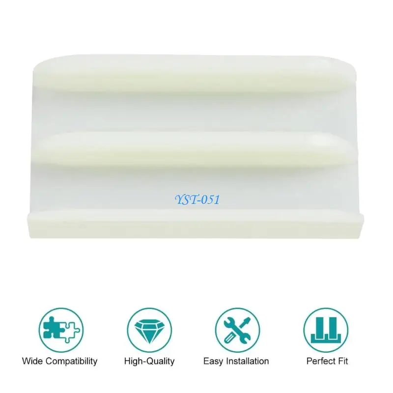 E15A Strong Plastic Sliding Shower Door Track No Special Tool Need for 7/16 Inch