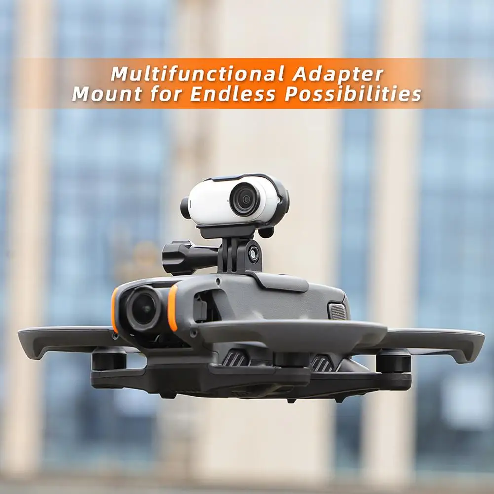 

For DJI Avata 2 Extension Bracket For Insta360 Action Camera Mounting Top Fixing Adapter Holder For DJI Avata2 Drone Access F8R1