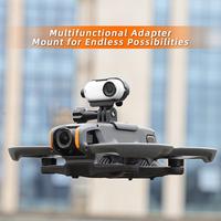 For DJI Avata 2 Extension Bracket For Insta360 Action Camera Mounting Top Fixing Adapter Holder For DJI Avata2 Drone Access F8R1