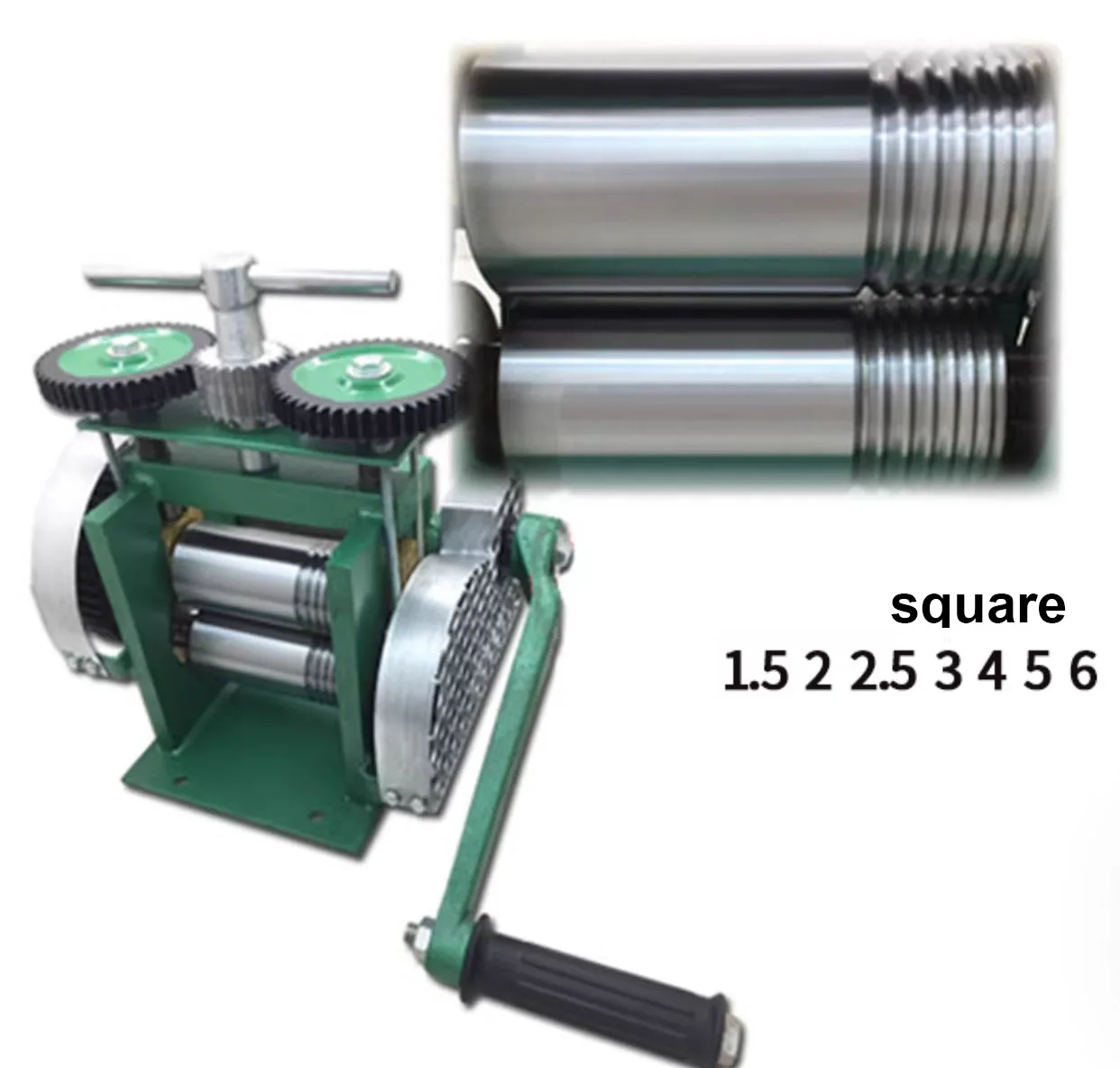 

Hand Operate Mini Gold Rolling Mill Jewelry Rolling Mill With Maximum Opening 0-5 mm Hand Rolling Mill Machine, Jewelry Machine