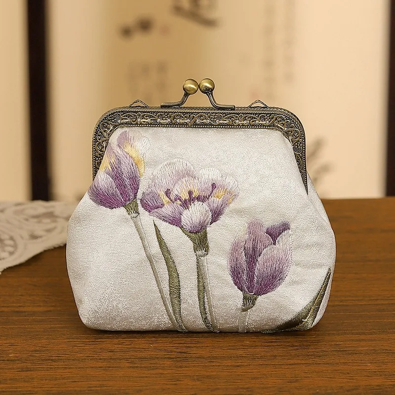 

Изысканный кошелек для монет с вышивкой, банкетная сумка в древнем стиле Cheongsam