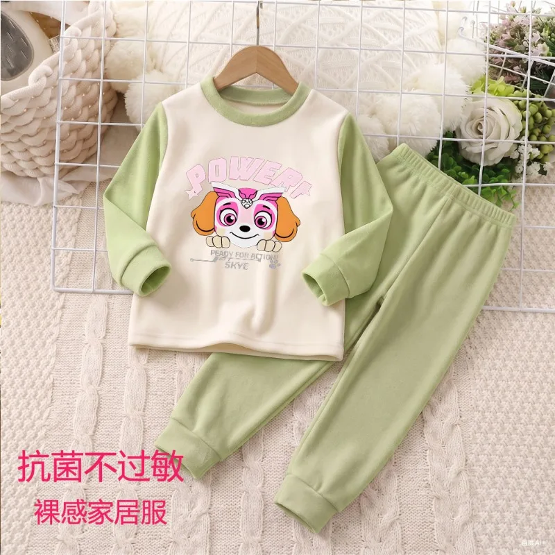 2026 Herbst- und Winter-Kinderbekleidungsset, Weich und Bequem, Paw Patrol Jungen- und Mädchen-Hauskleidung, Schlafanzüge, Kinder-Pyjamas – Detail 4
