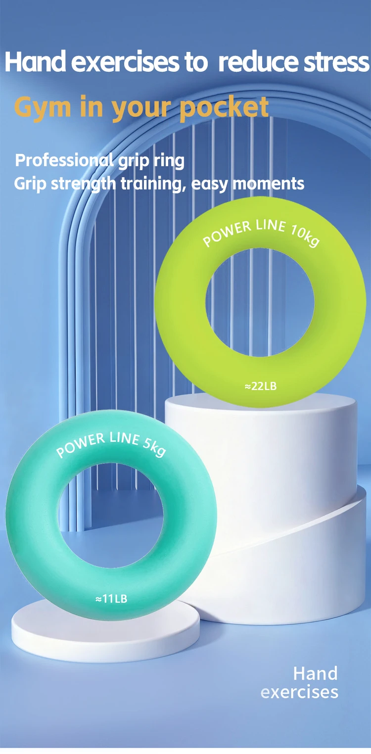 Silikon-Fingertrainer-Ring Handgelenk-Fingertrainer Handmuskel-Stärkungsring Übungs-Karpaltunnel-Expander Fitness-Trainingsgerät – Detail 2