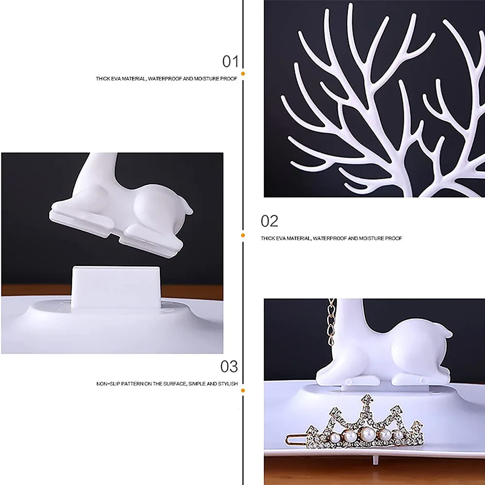 Antler Tree Hanging Necklace Organizer Plastic Jewelery Display Stand Holder Earring Necklace Organizer for Jewelery Display