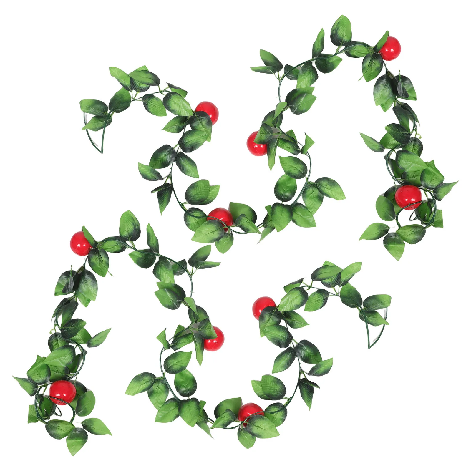 

2Pcs Realistic Artificial Fruit Vine Decorative Hanging Plants for Home Balcony Fence Air Conditioning Pipe Ornament Indoor