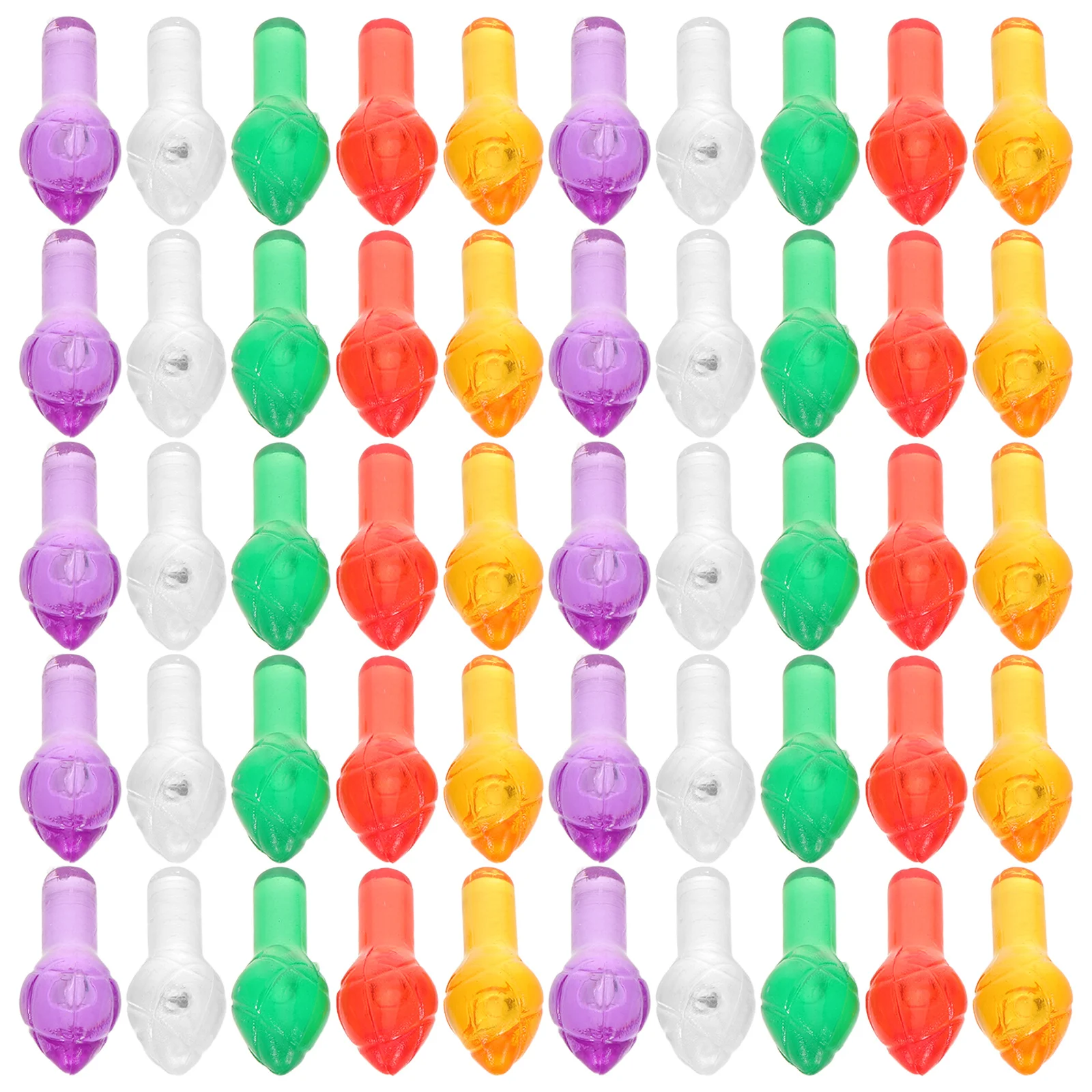 

100 Pcs Plastic Tree Replacement Medium Twist Small Bulbs Christmas Lights Pegs