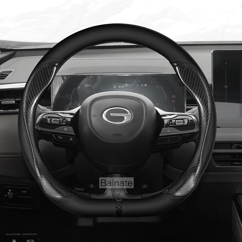 Housse de volant de voiture en cuir, pour GAC Trumpchi GS4 Max Empow R Aion V Emkoo Emzoom 2025 2026, accessoires intérieurs