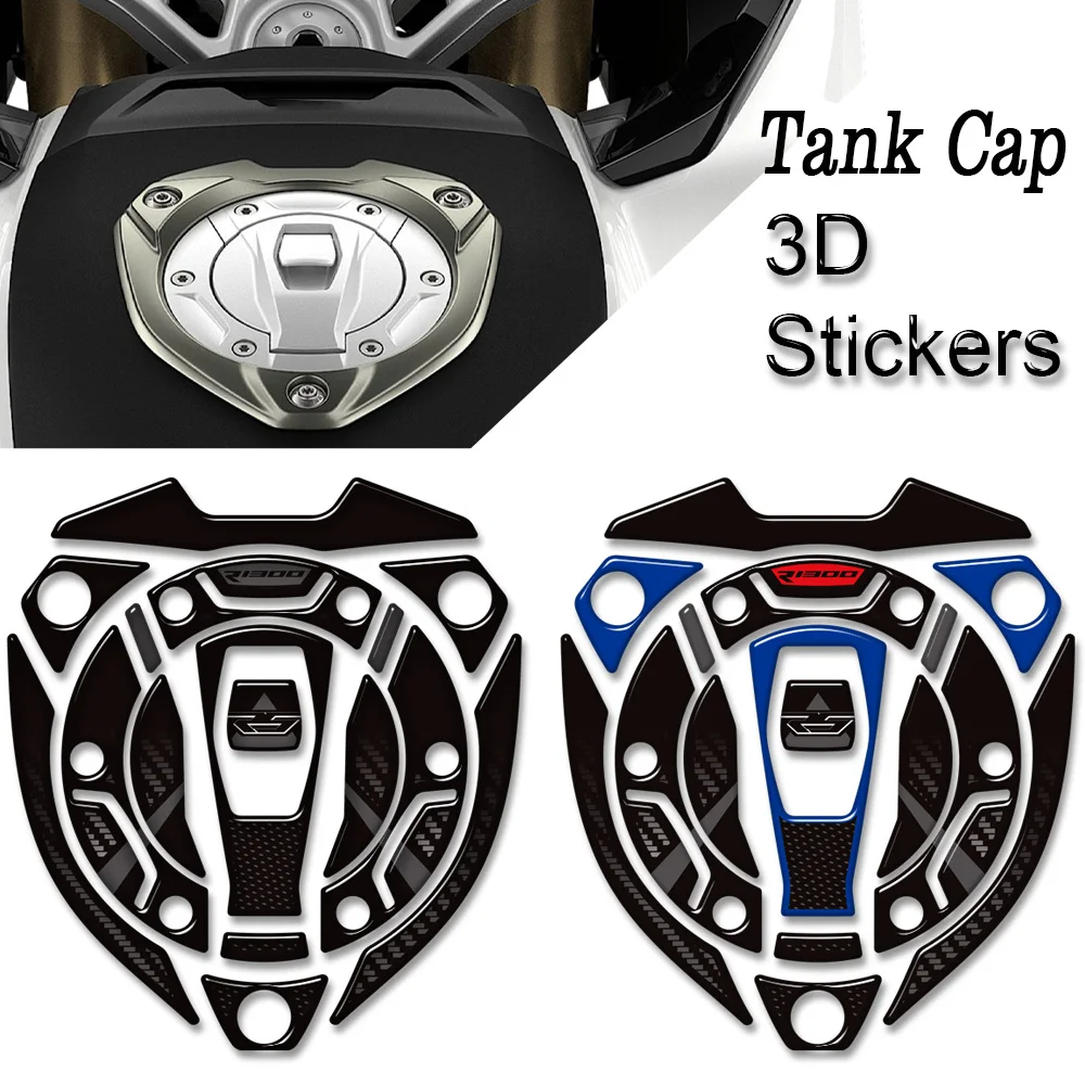 2025 2026 Motorcycle Stickers Compatible with R1300R R 1300 R R1300 Fuel Tank Cap Tank Side Panel Protector Knee 3D Decals