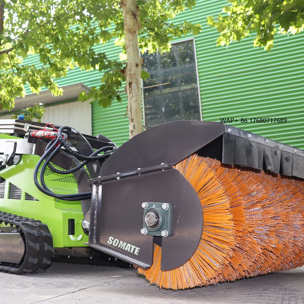 

Somate Sweeper Skid Steer Loader Attachments of Wheel Loader Angle Sweeper for Skid Steer Loader Tools Sweeper Snow Removal