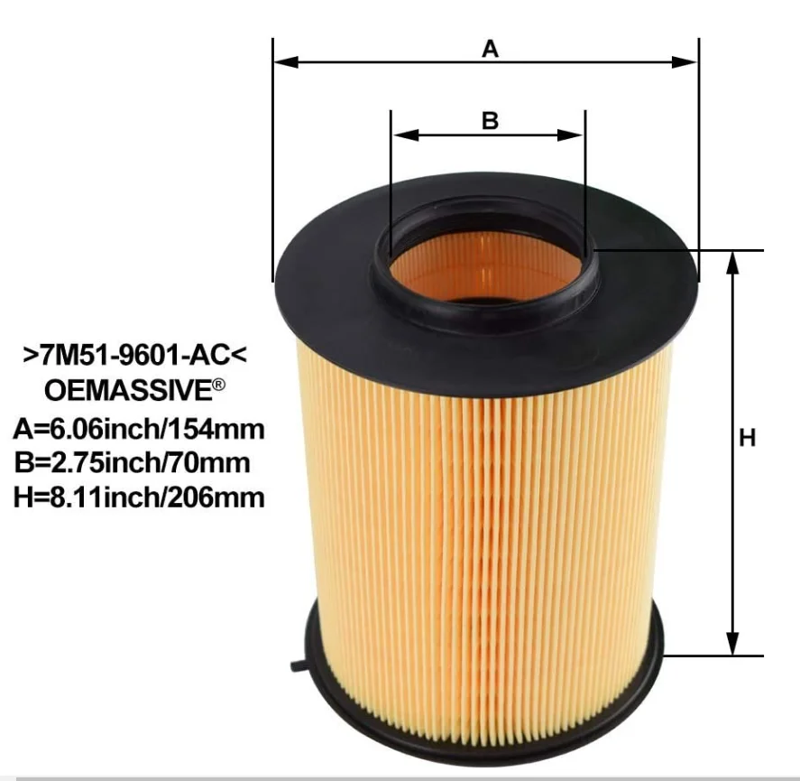 

Air Filter 7M51-9601-AC for Ford Focus MK2 MK3 2004 -2017 oil filter housing