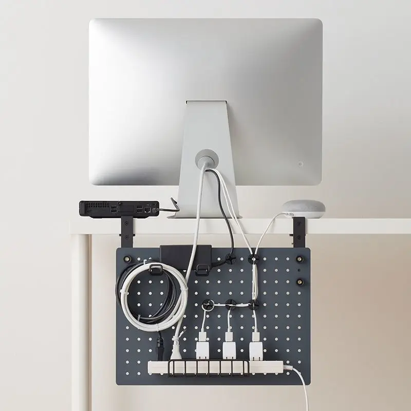 

Dual-Purpose Set Combination DIY Multi-Functional Shelf Hanging Plate Punching Or Hole-Free One Set Two Set Black