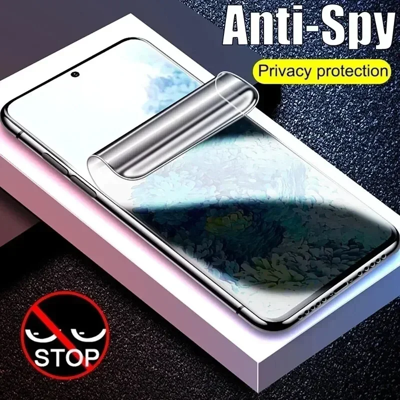 4Pcs Anti-Spy Hydrogel Film For Samsung S25 S23 S21 S22 S24 Ultra S8 S9 S10 Plus S20 FE S25Ultra Galaxy Note20Ultra Privacy Film