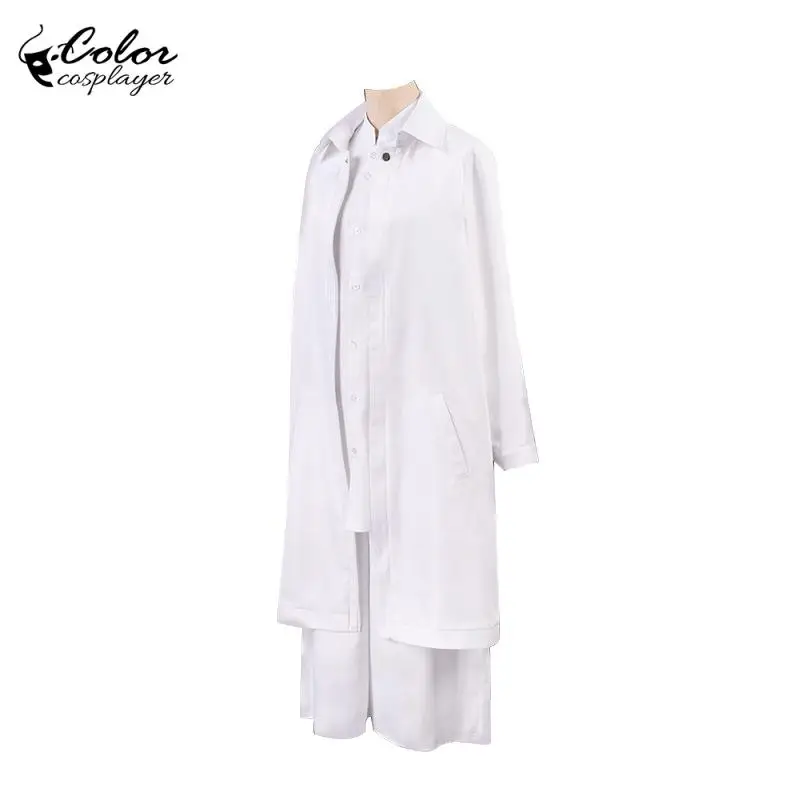 Color Cosplayer Japanese Anime White Trench Coat Pants Outfits Cosplay Anime Halloween Comic-Con Carnival Costumes Dress