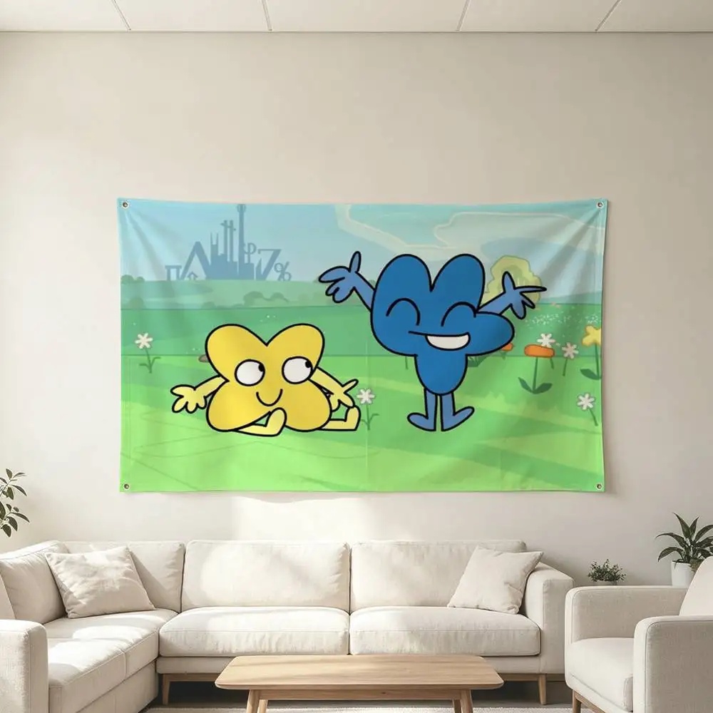 Battle F-for Dream Island BFDI Flags Wall Hanging Tapestry Outdoor Garage Room Decorative flag Background Blanket