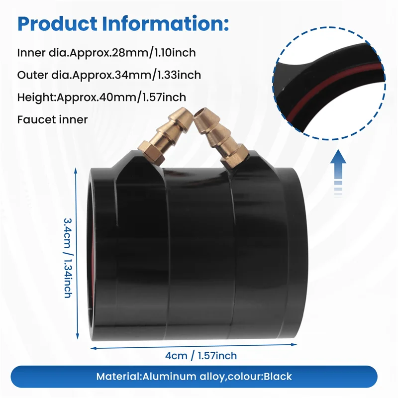 CYGJ-الألومنيوم RC موتور فرش سترة تبريد المياه ل 40 مللي متر RC قارب المحركات 2840 2845 RC قارب