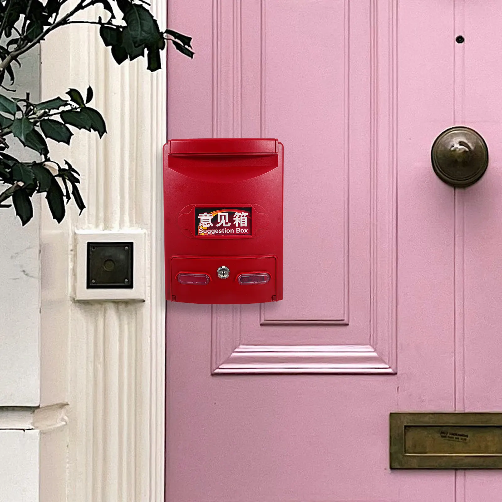 1Set Versatile Wall Mounted Mailbox Outdoor Lockable Security Letter Box for Residential Commercial Use Suggestion Complaint Box