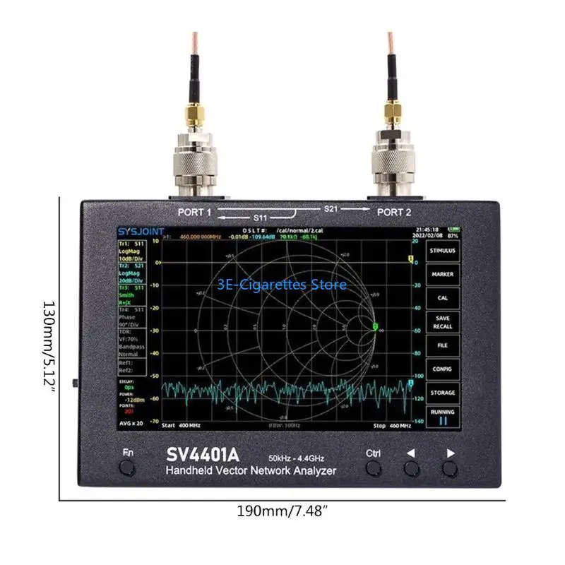 W8KA Portable NanoVNA Vector Networks Analyzers SV4401A Handheld Vector Analyser