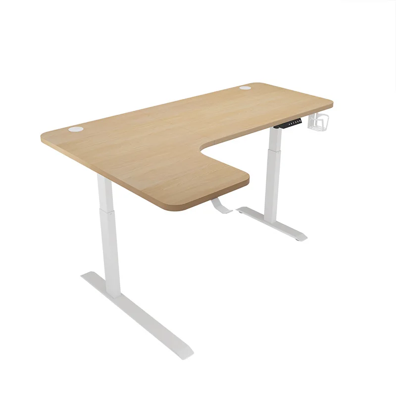 Intelligent electric lifting table ergonomic office household computer desk standing L-shaped corner lift