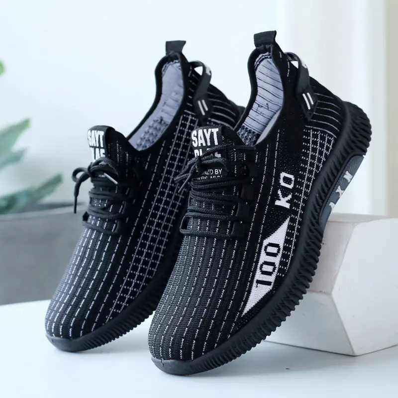 Outdoor Men\'s Shoes Soft Soled Casual Shoes for Men Fall Winter Mesh Breathable Mens Sneakers Male Running Shoes Tenis Masculino