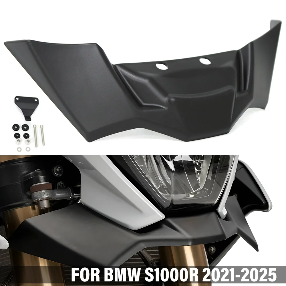 

Motorcycle Front Fairing Deflector Downforce Winglet FOR BMW S1000R S1000 R S 1000R 2021-2025 Headstock Aerodynamic Spoiler Wing