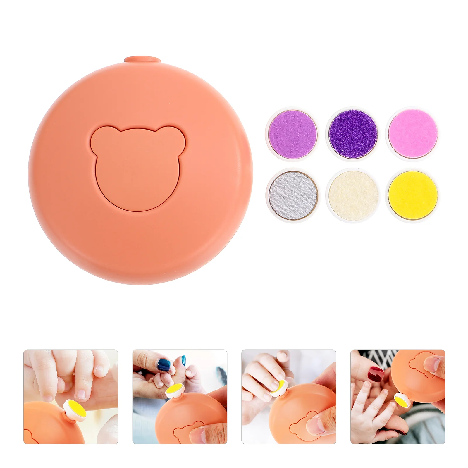 Nail Grinder Files Safe Adults Kit Kids Trimmer Care Polishing Tool Electric Sharpener Clippers Accessory Abs Toddler Newborn