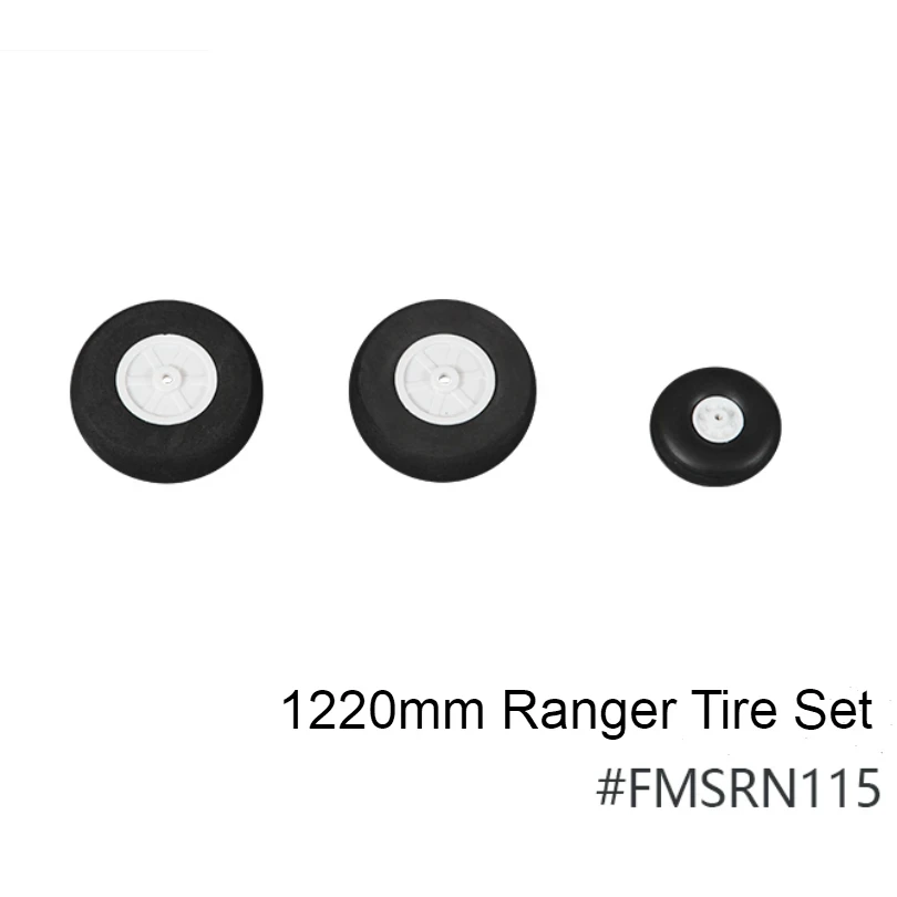 FMSRC 1220mm Ranger Trainer Front and Rear Tire Wheel Set FMSRN115 Airplane Model Hobby Plane Aircraft Avion Spare Part