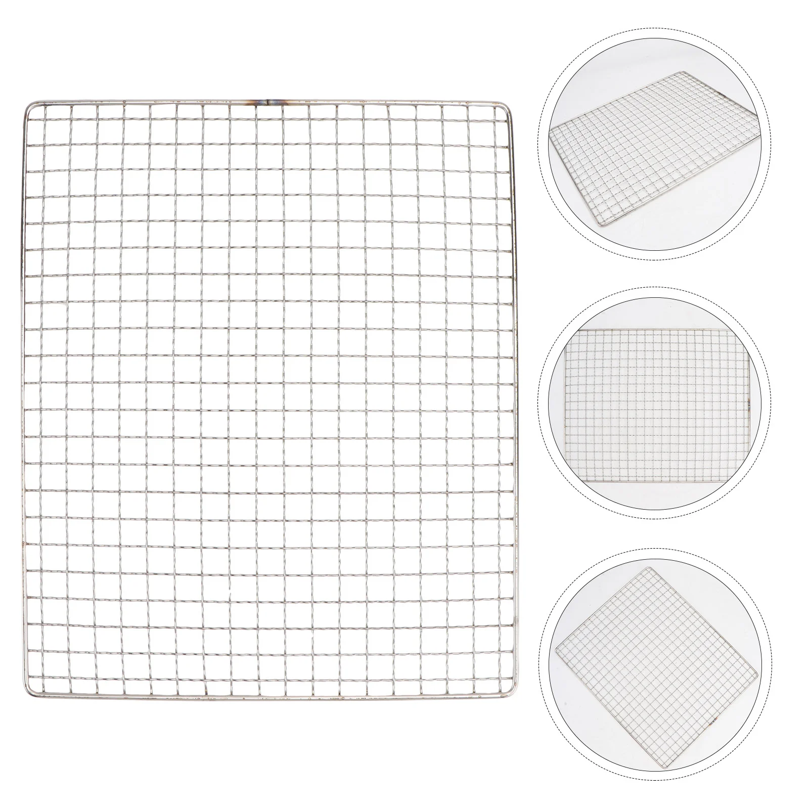 

Grid Stainless Steel Barbecue Mesh Baking Trays for Oven Grill Pan Charcoal Grills BBQ