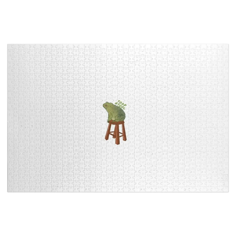 Toad Stool Frog Jigsaw Puzzle Customized Photo Jigsaw Pieces Adults Puzzle