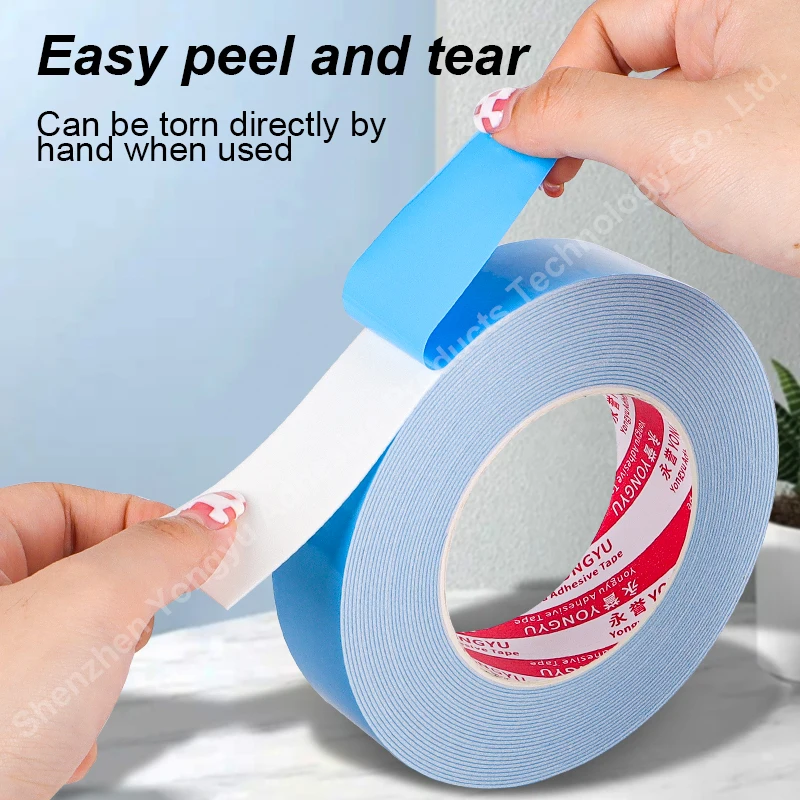 Nastro biadesivo in schiuma PE bianco adesivo forte installazione fissa vetro da parete senza traccia riparazione dello schermo dell'auto domestica impermeabile pesante